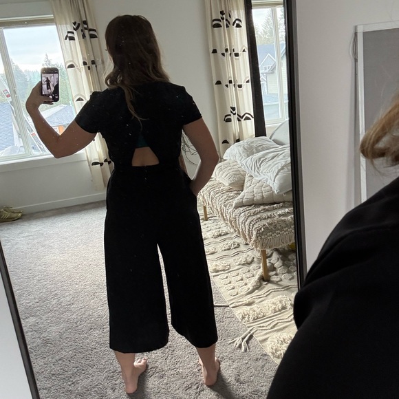 Jcrew black elegant jumpsuit - Picture 2 of 6